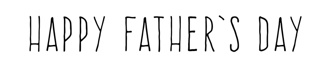 Happy Father's Day Digital Illustration with Transparent Background