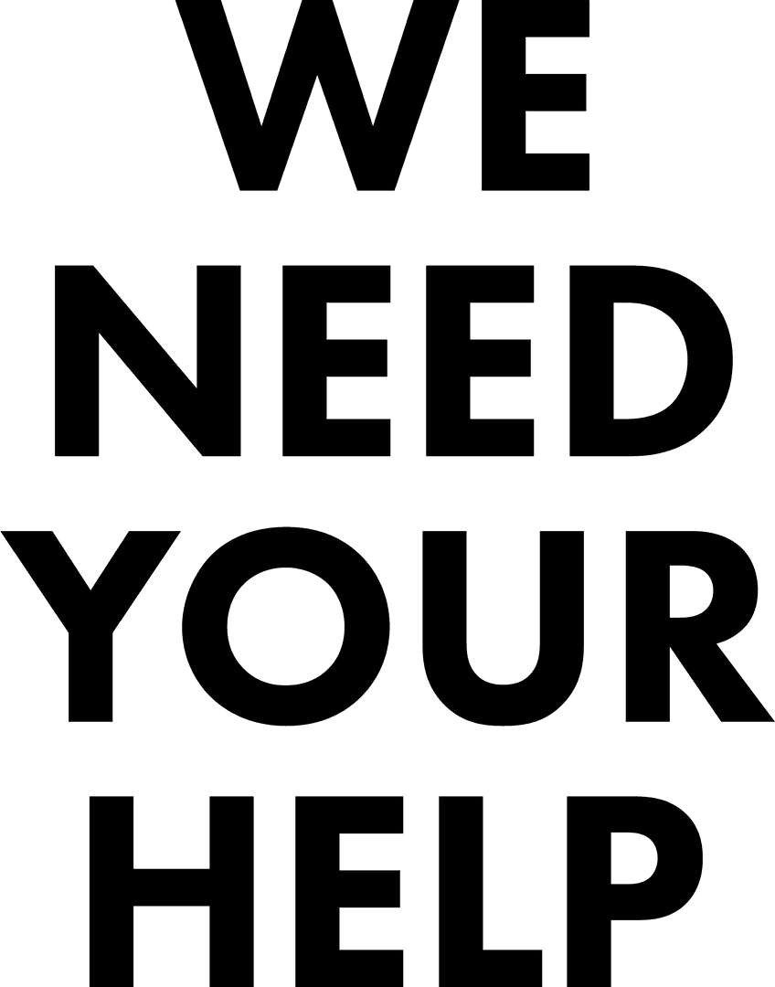 Transparent Help Wanted Text with Modern Design