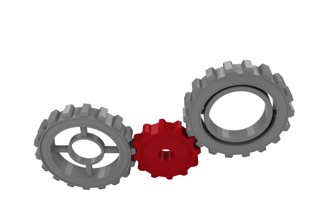 Interlinked Cogs on Transparent Background Illustrating Teamwork - Download Free Stock Images Pikwizard.com