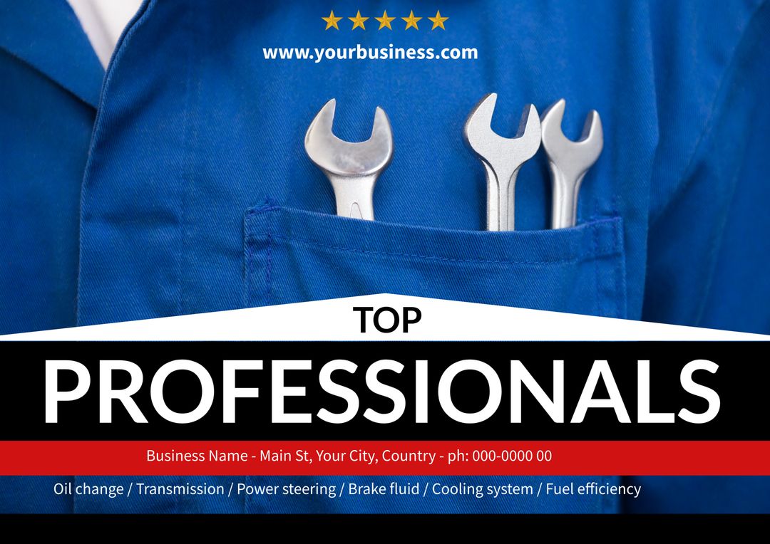 Mechanic with Wrenches Symbolizing Auto Repair Expertise