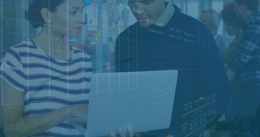 Financial Data Analysis with Diverse Collaboration in Modern Office