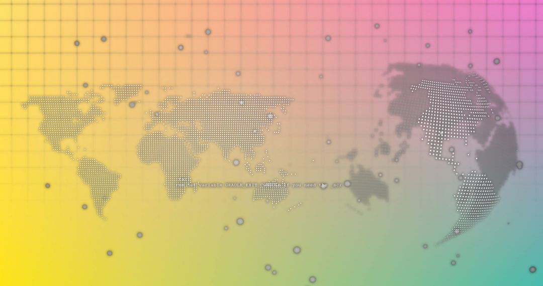 Global Network Visualization in Abstract Style with Grids and Gradient - Free Images, Stock Photos and Pictures on Pikwizard.com