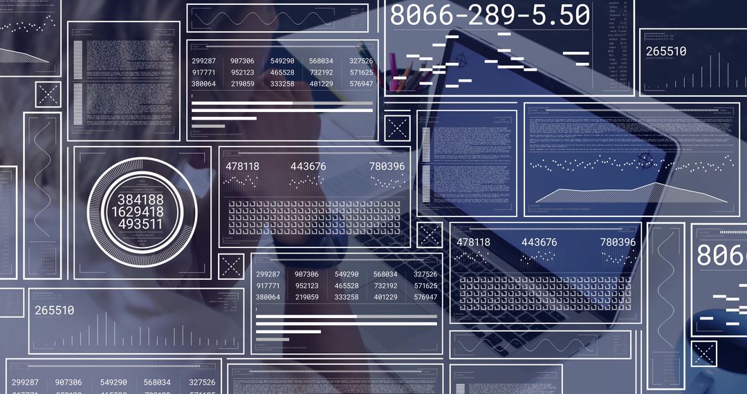 Business Professional Analyzing Data with Laptop and Charts on Desk