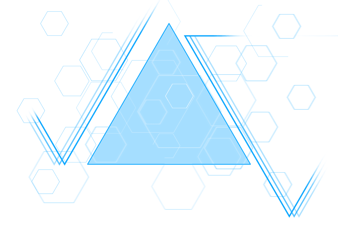 Abstract Transparent Digital Geometry Design