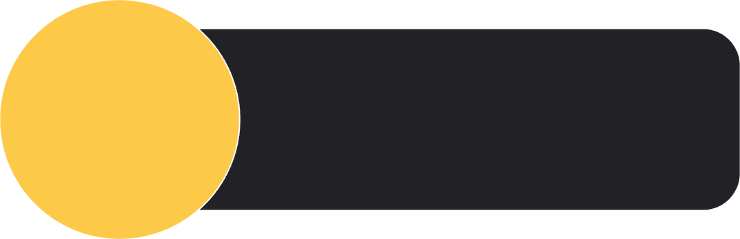 Abstract Yellow and Black Geometric Shape on Transparent Background