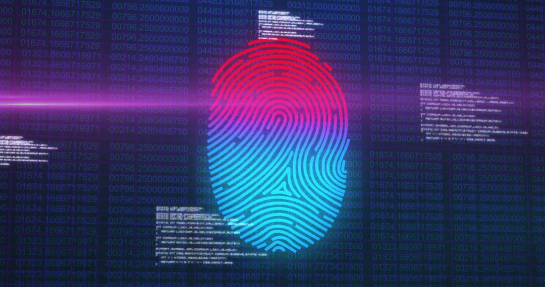 Fingerprint Authentication and Digital Security Concept