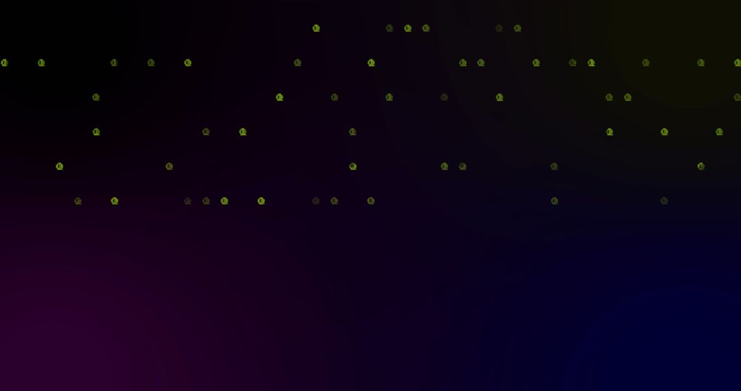 Green Glowing Dots on Mysterious Dark Gradient Background