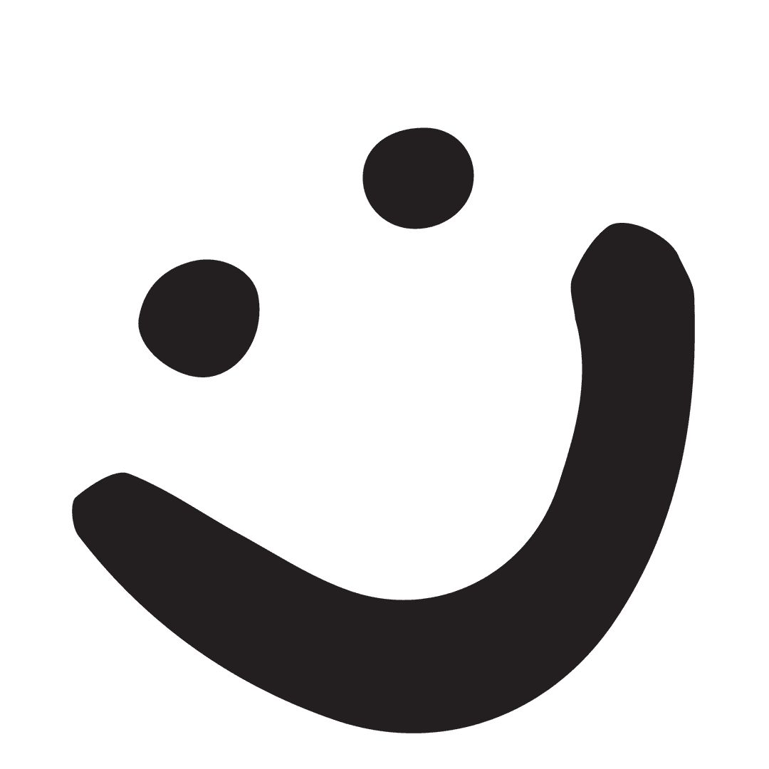 Simple Transparent Smiling Face Icon for Happiness and Positivity
