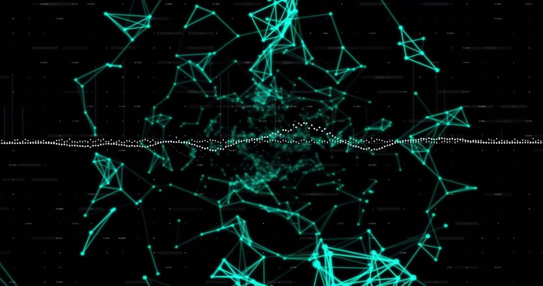 Abstract Digital Network and Connectivity Conceptual Background