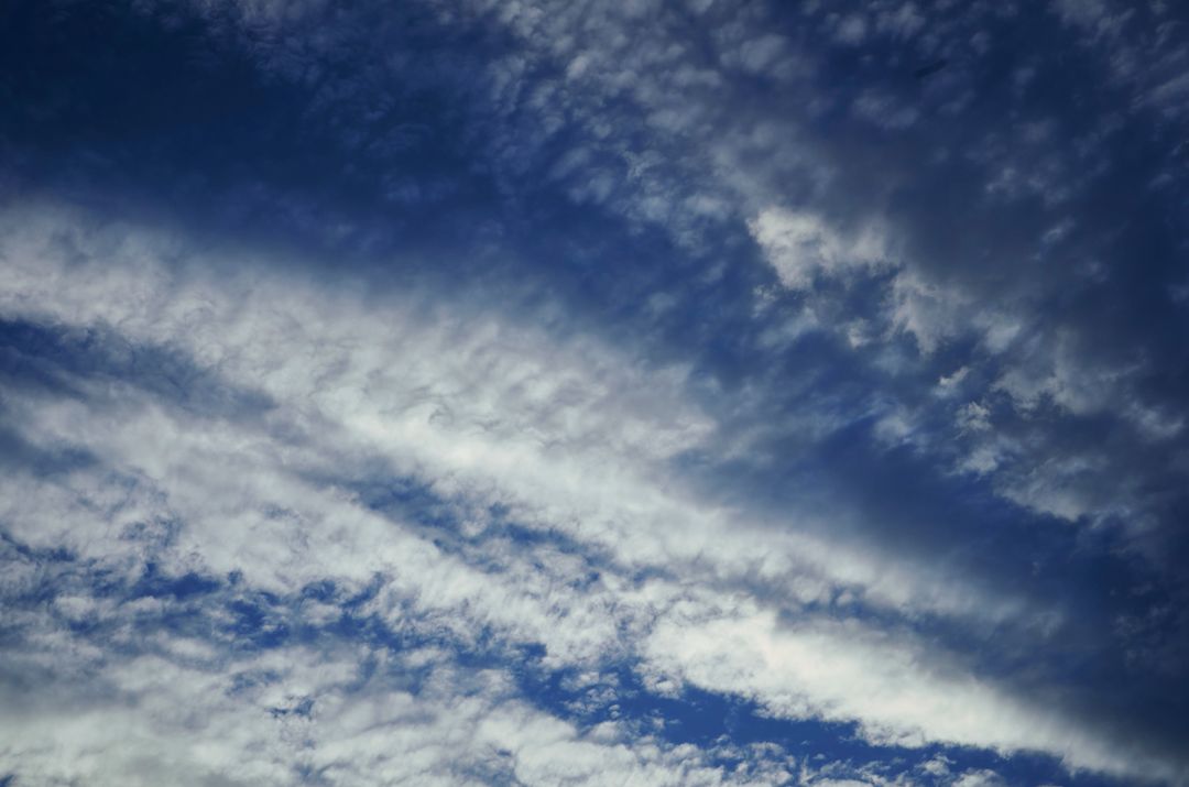 Scenic Cloudscape with Dynamic Cirrus Clouds at Dusk