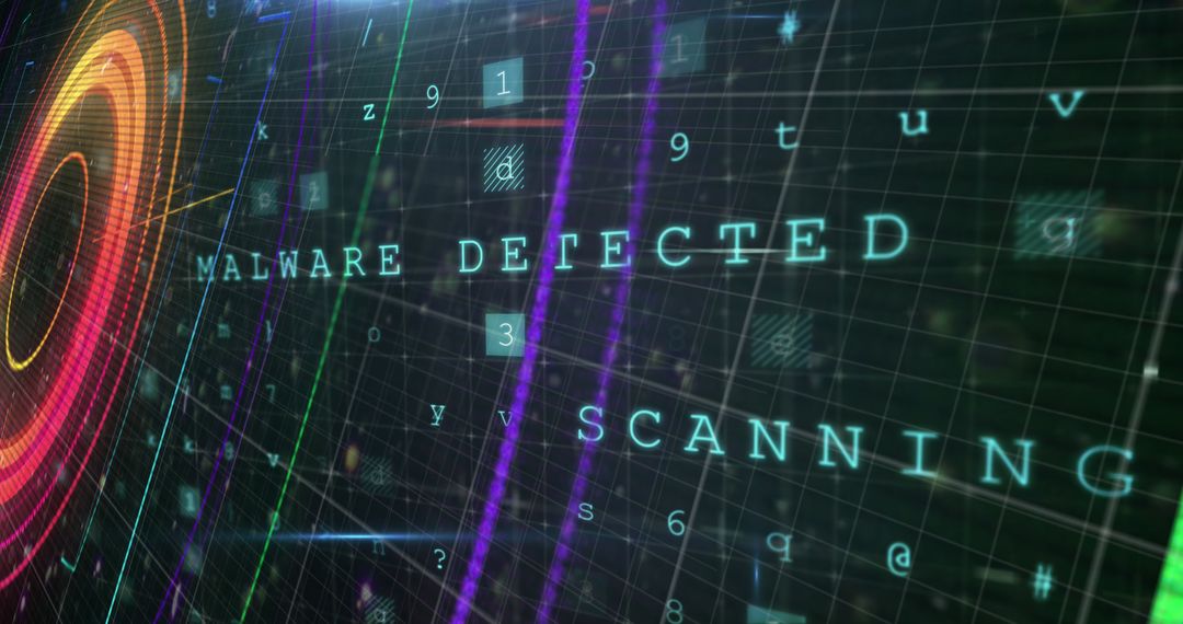 Cybersecurity scanner detecting malware in digital code