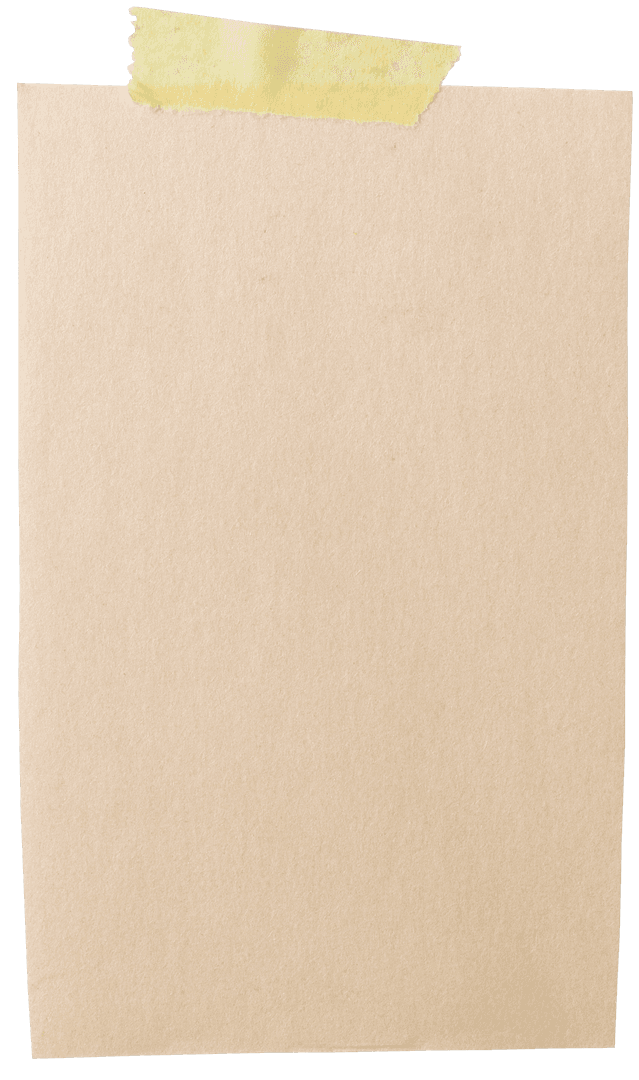 Transparent Taped Paper with Copy Space for Design Inspiration