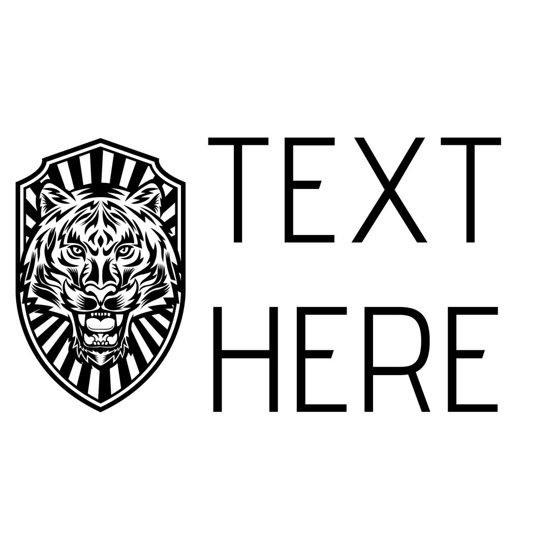 Fierce Lion Emblem Shield for Powerful Team Branding