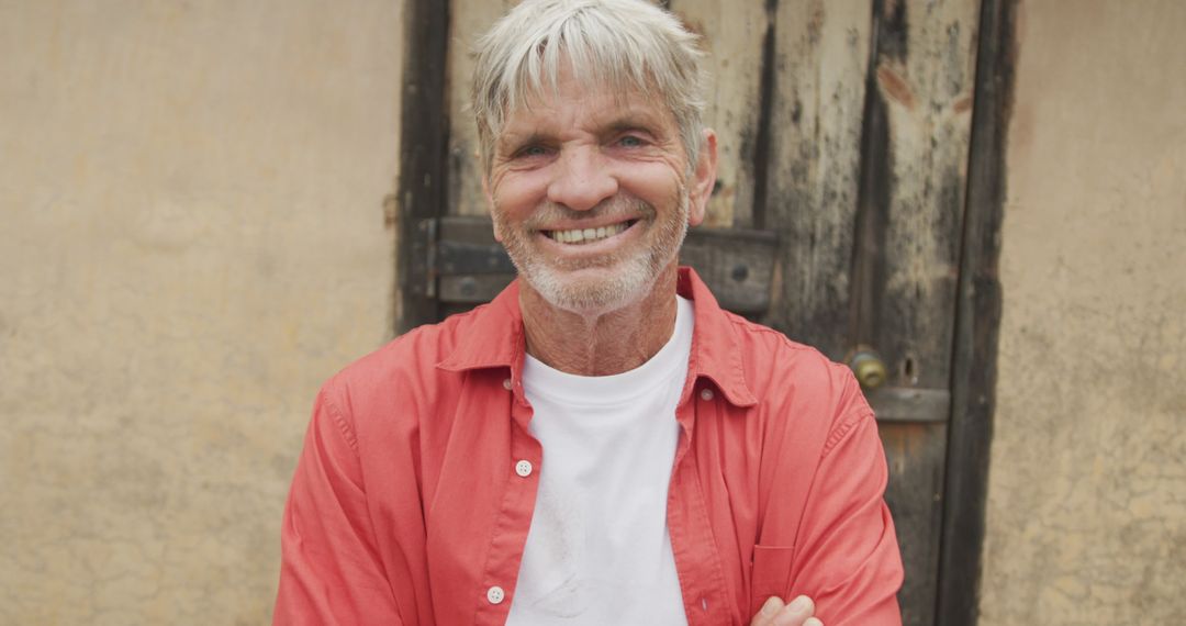 Smiling Senior Man Embracing Active Retirement Outdoors