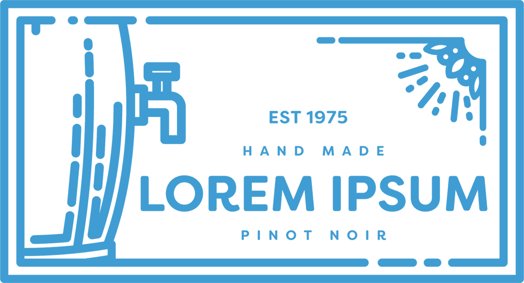 Transparent Design Picturing Wine Barrel and Tap Illustration