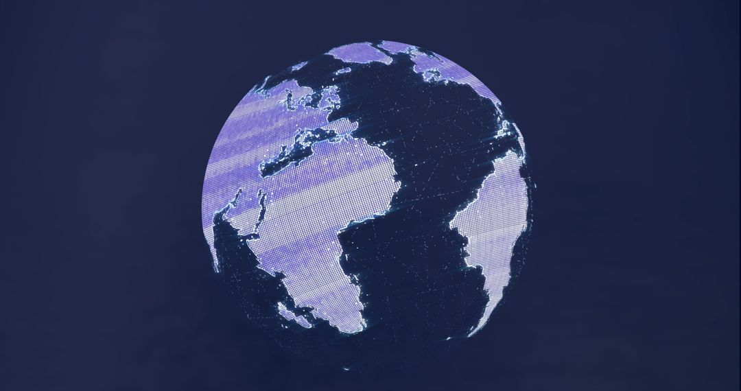Digital Earth Hologram with Data Connections