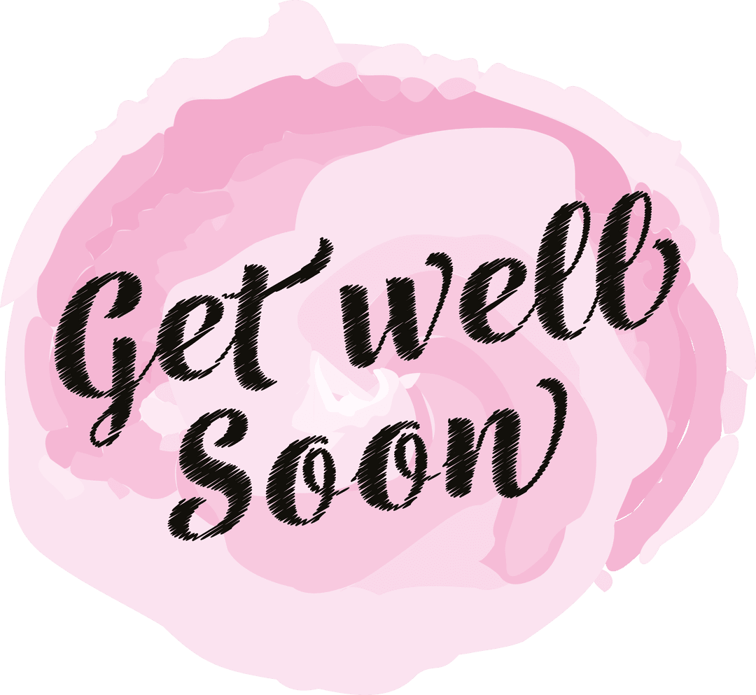 Get Well Soon Vivid Transparent Background