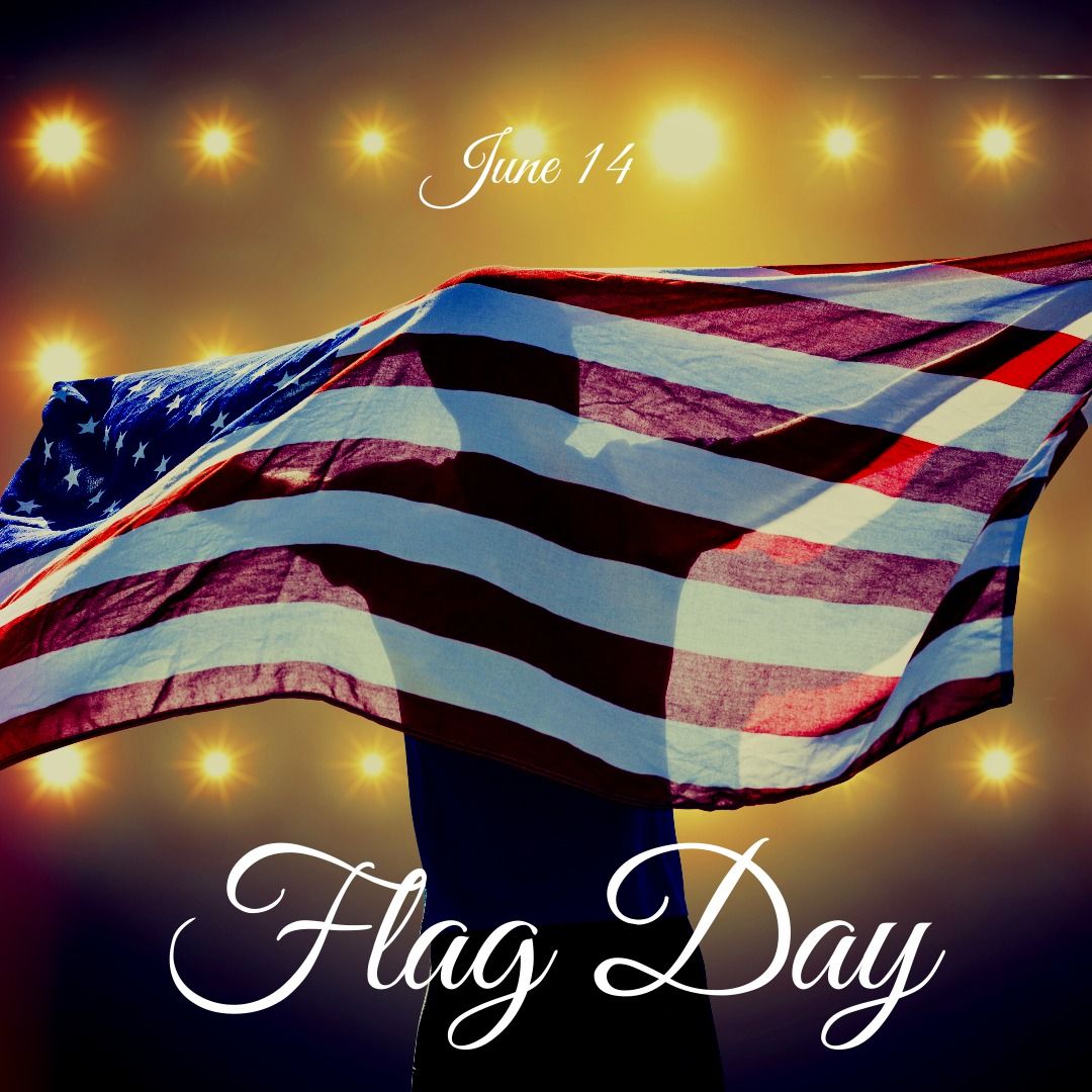 Digital composite image of national flag day text and year on man holding america flag - Download Free Stock Templates Pikwizard.com