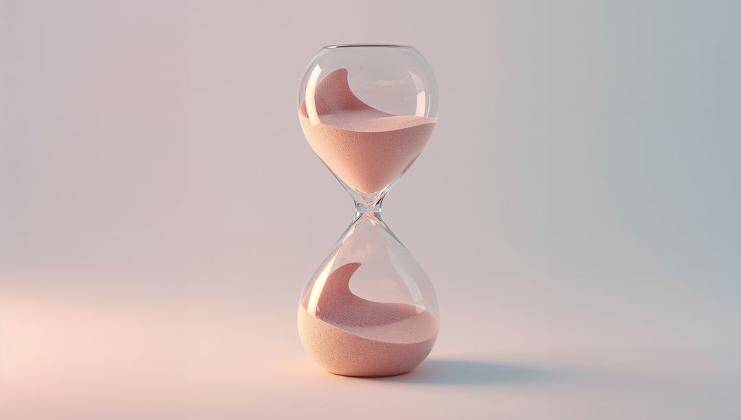 Hourglass Wooden Sand Flow on Granite Timer Lit Night Display Function