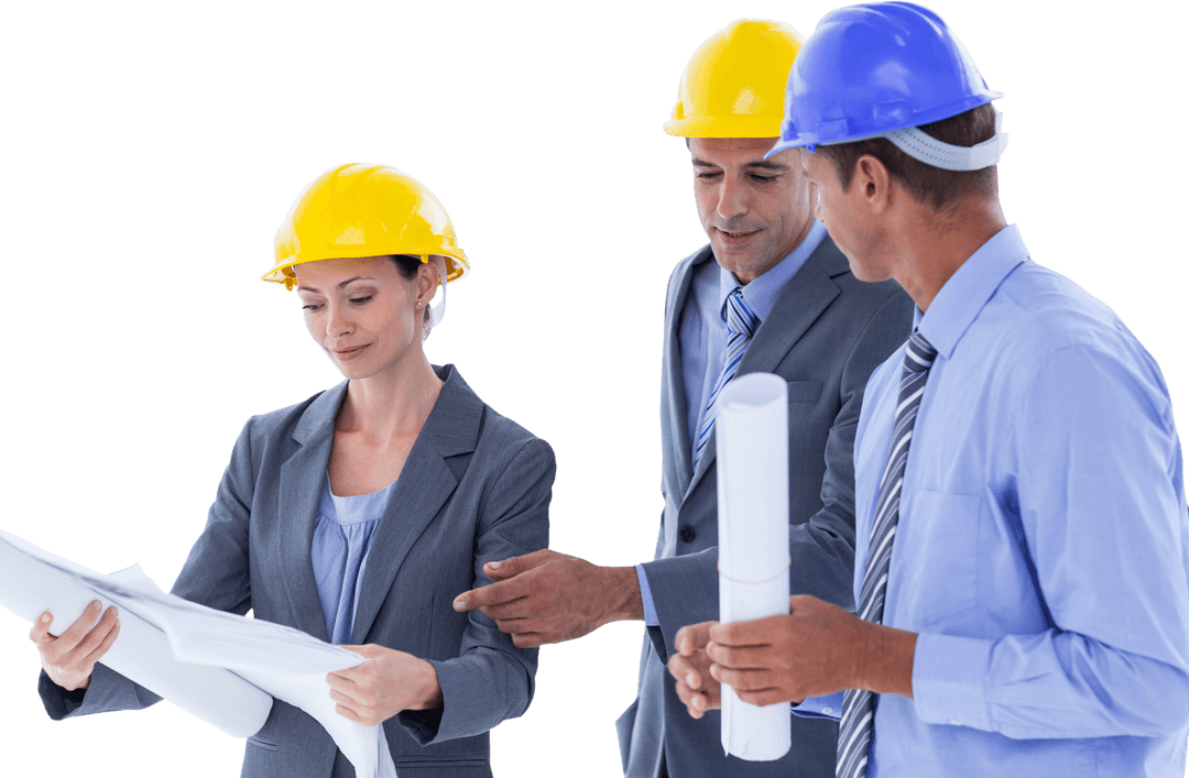 Transparent Teamwork on Construction Blueprint Ideas