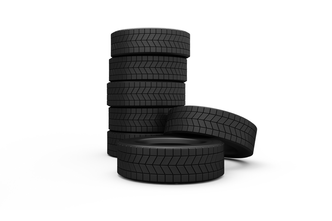 Transparent Stack of Black Tyres Isolated on White Background - Download Free Stock Images Pikwizard.com