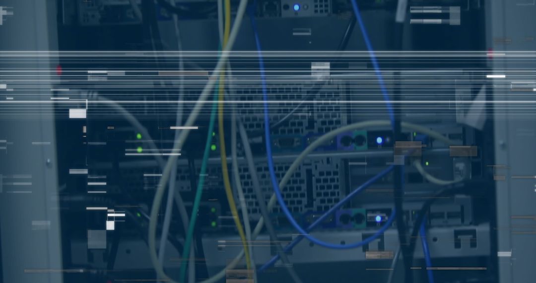 Digital Glitch Interference on Data Servers with Networking Cables