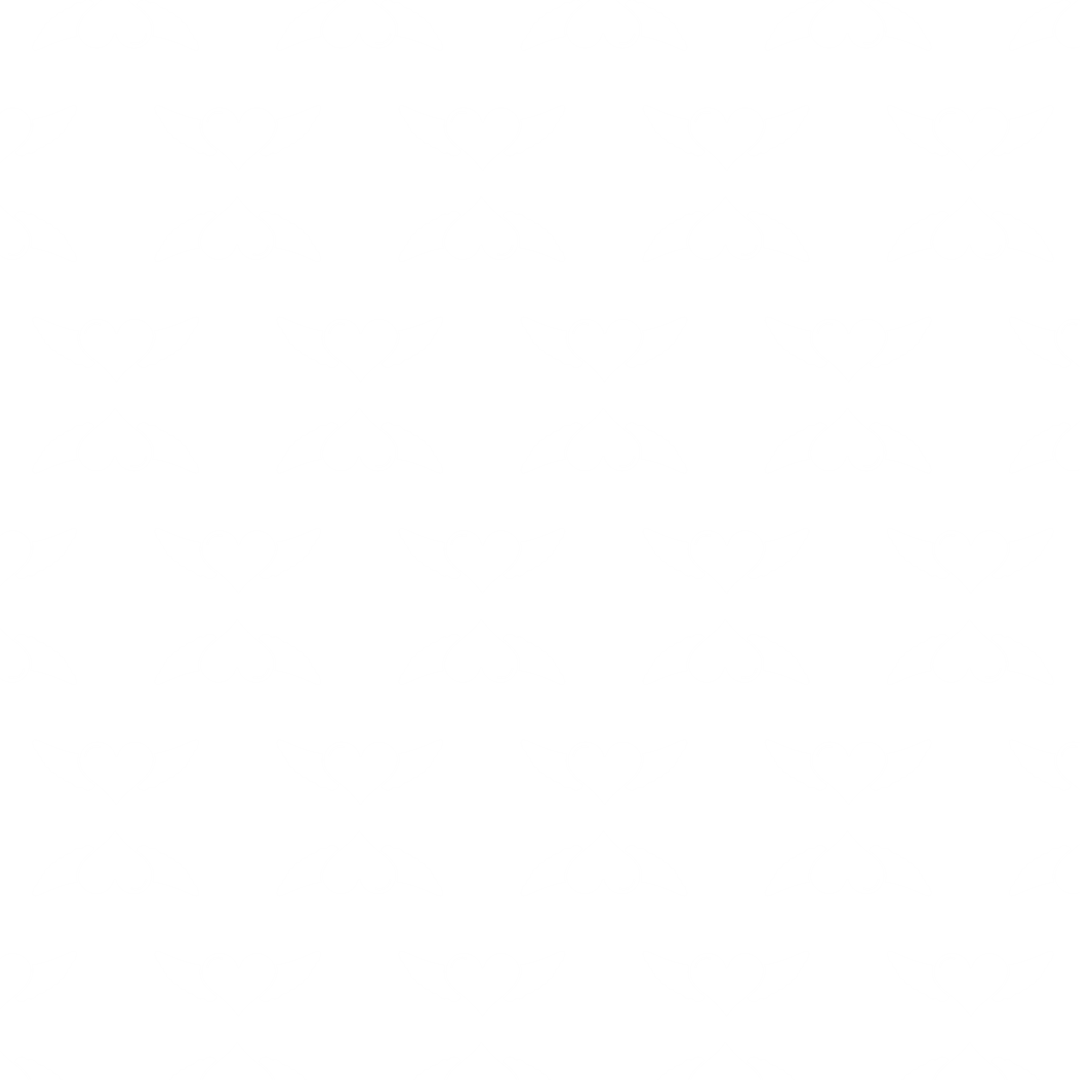 Seamless Pattern of Transparent White Winged Hearts for Valentines