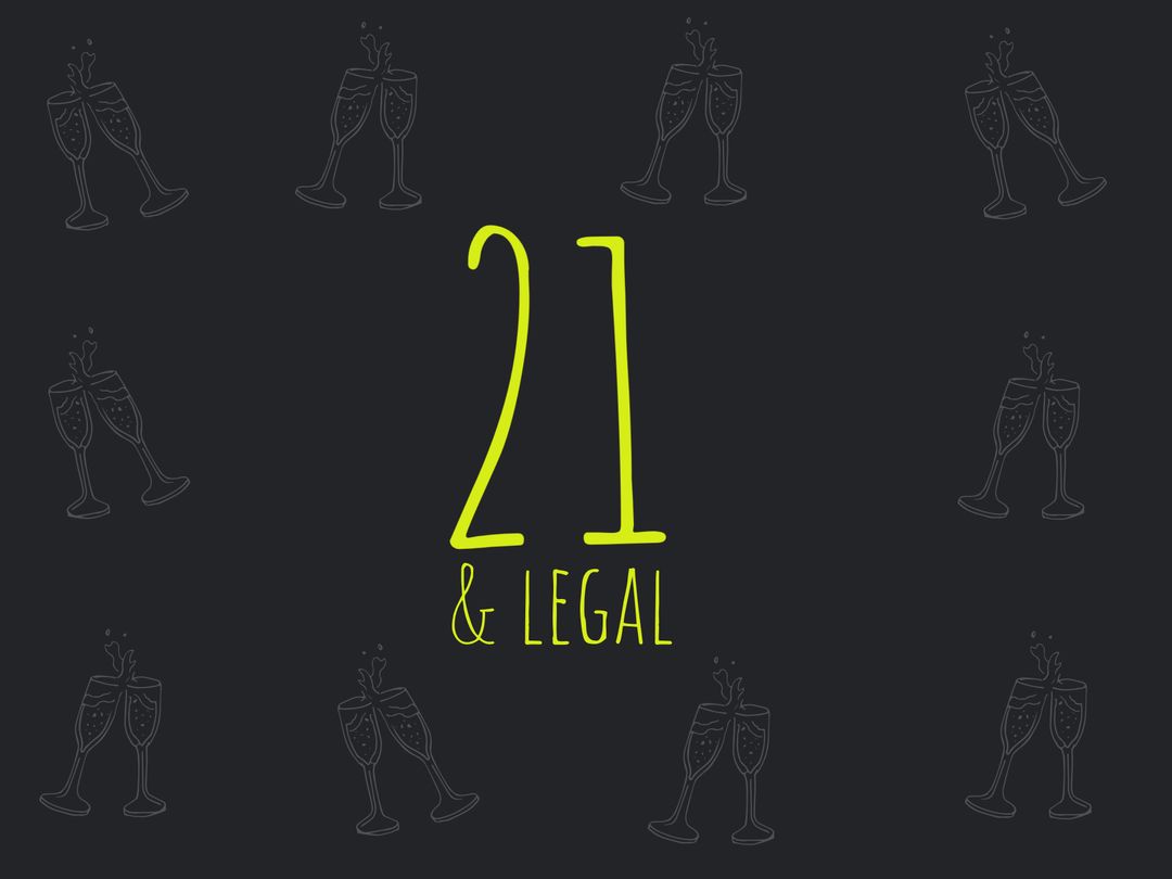 21 and Legal Celebration with Champagne Glasses - Download Free Stock Templates Pikwizard.com