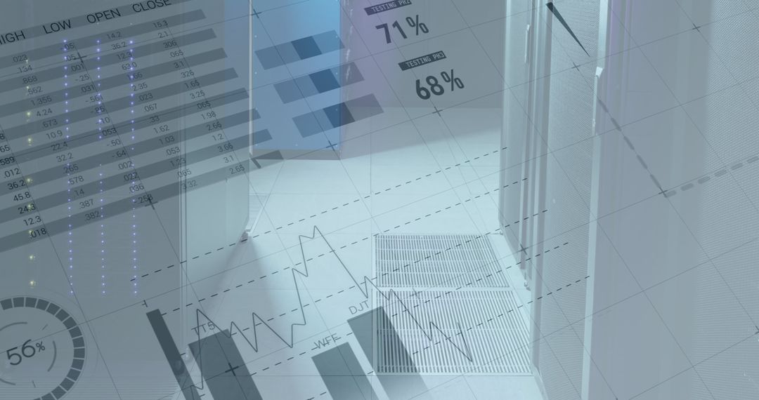 Analyzing Digital Data Processing in Modern Server Room