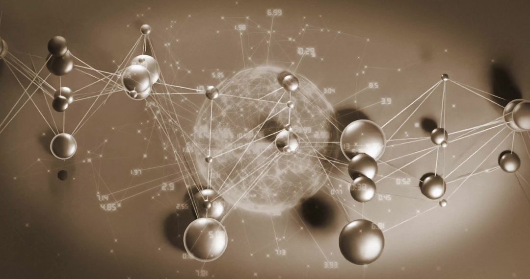 Digital Globe with Interconnected Data and Technology Layers
