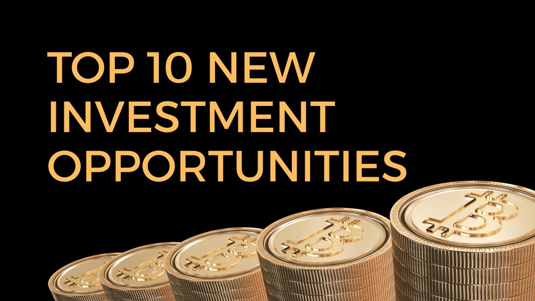 Top 10 New Investment Opportunities with Bitcoin on Black Background - Download Free Stock Templates Pikwizard.com