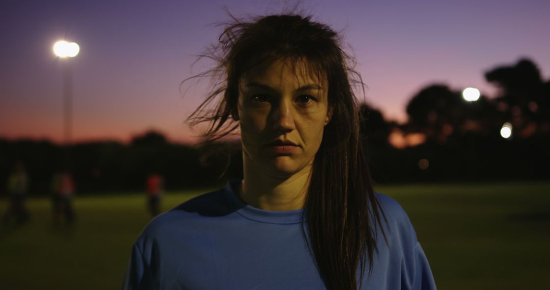 Young Woman in Sportswear at Sunset - Free Images, Stock Photos and Pictures on Pikwizard.com