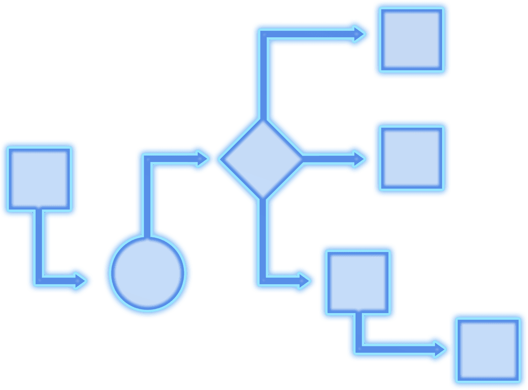 Transparent Digital Network Illustration with Connections
