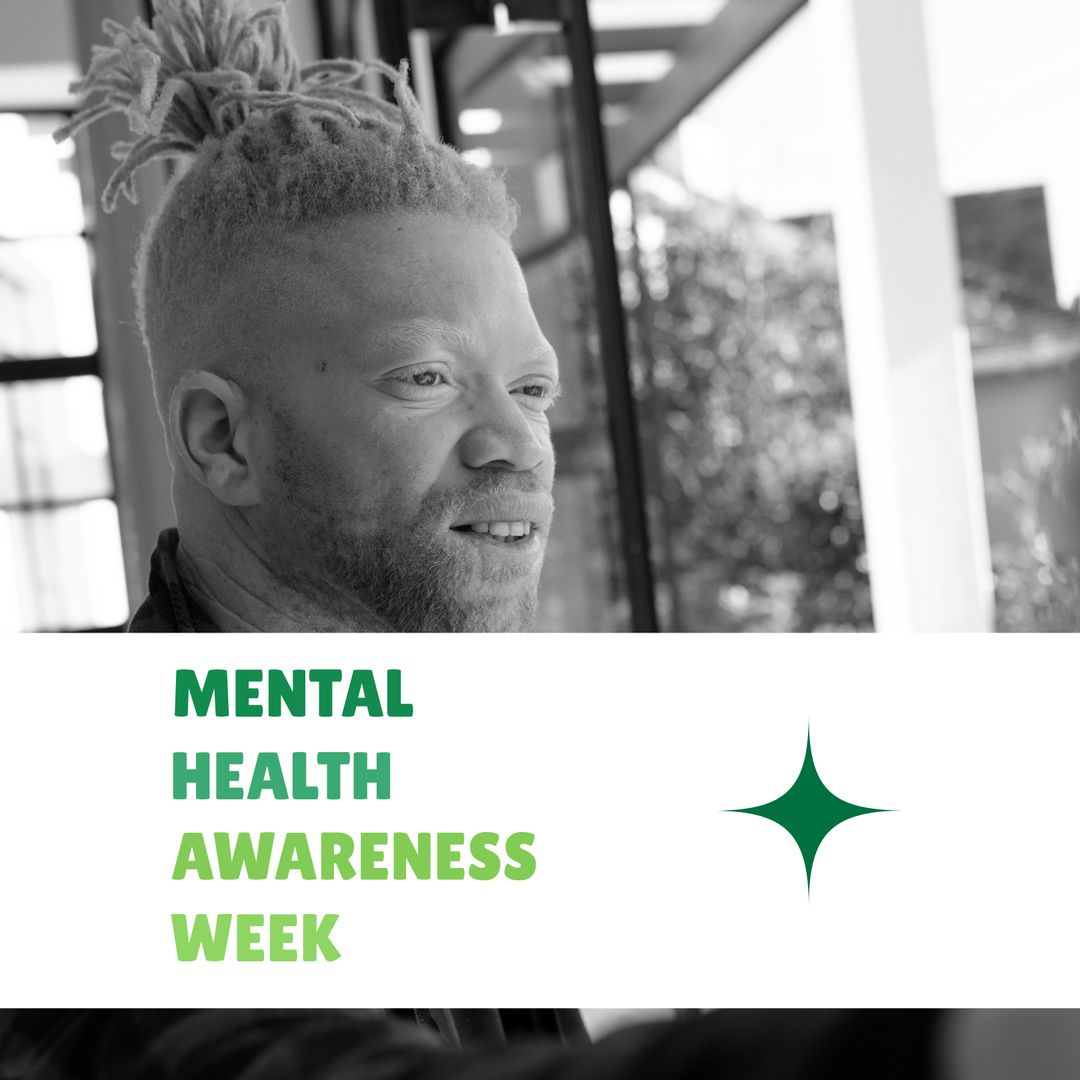 Thoughtful African American Man Reflecting for Mental Health Awareness