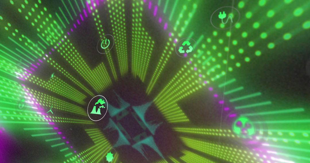 Digital Ecology Concept with Futuristic Interface