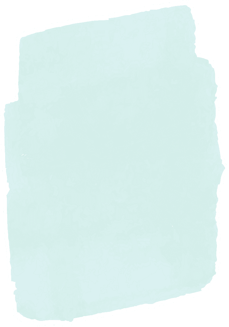 Abstract Blue Paint Stroke Shape on Transparent Background
