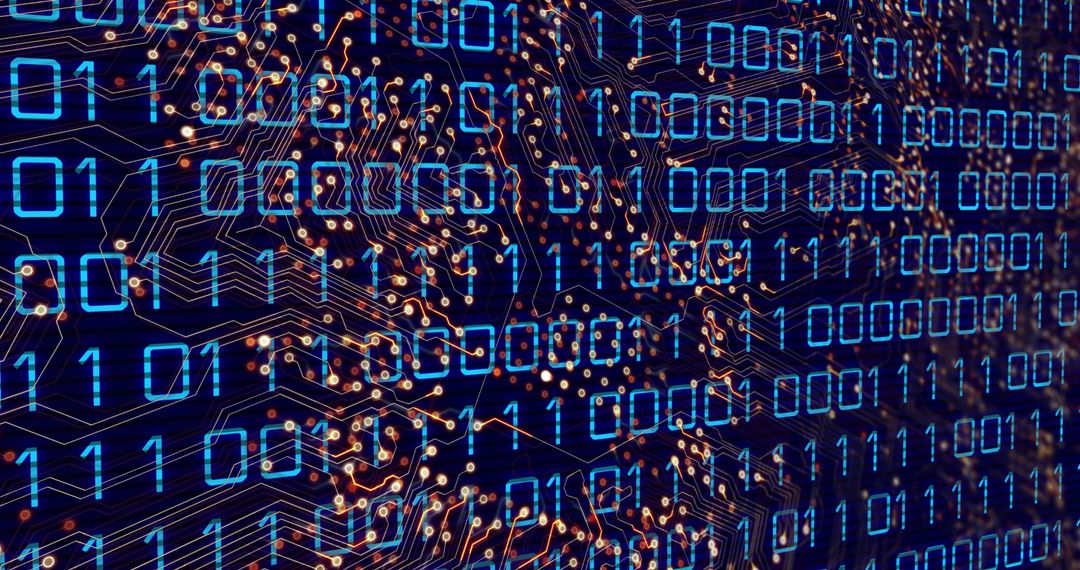 Binary Code Merging with Circuit Board - Free Images, Stock Photos and Pictures on Pikwizard.com