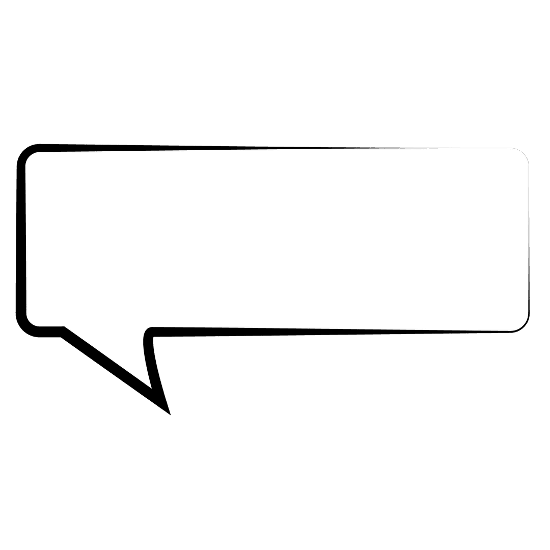 Transparent Speech Bubble with Blank Copy Space Vector