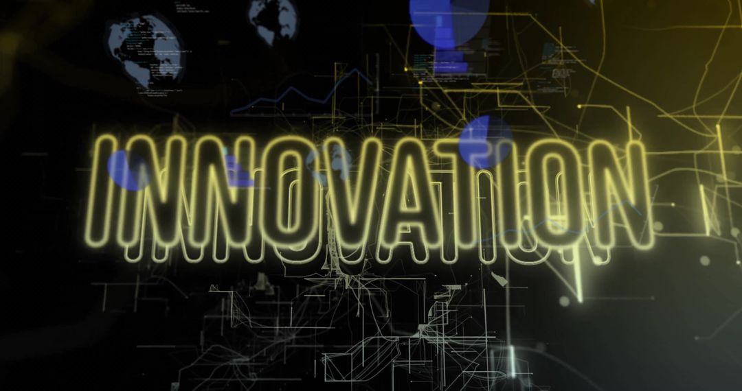 Futuristic Innovation Concept with Digital Connections