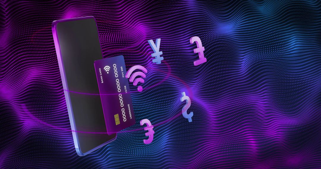 Digital Wallet Concept with Smartphone and Card