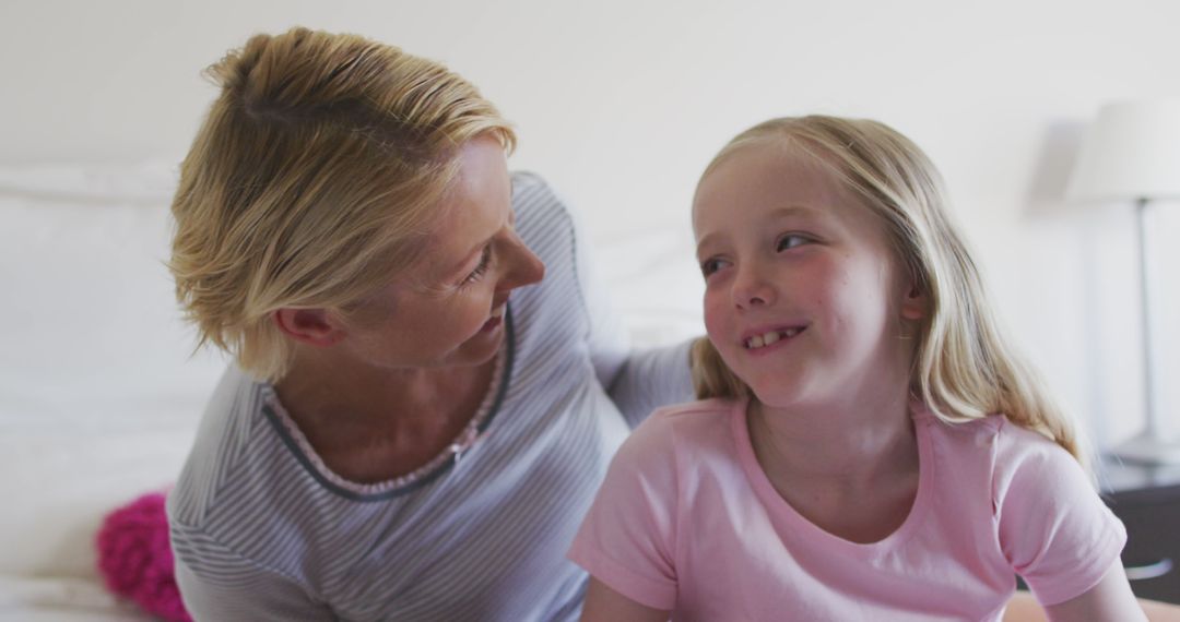 Mother and Daughter Bonding at Home
