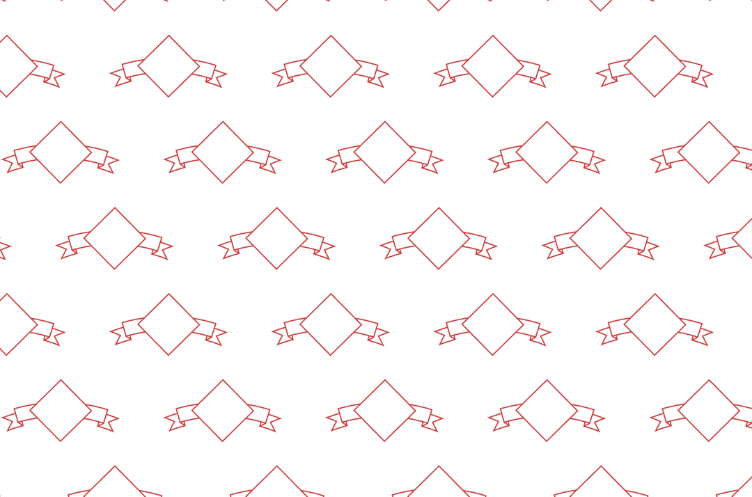 Red Ribbon Banner Pattern on Transparent Background Vectors