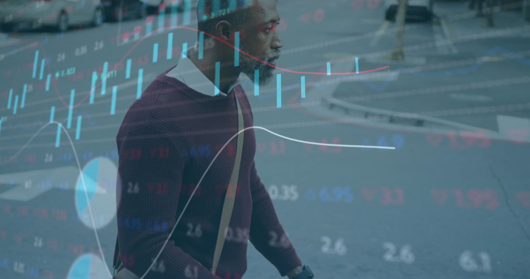 Digital Stock Trends Blending with Urban Movement