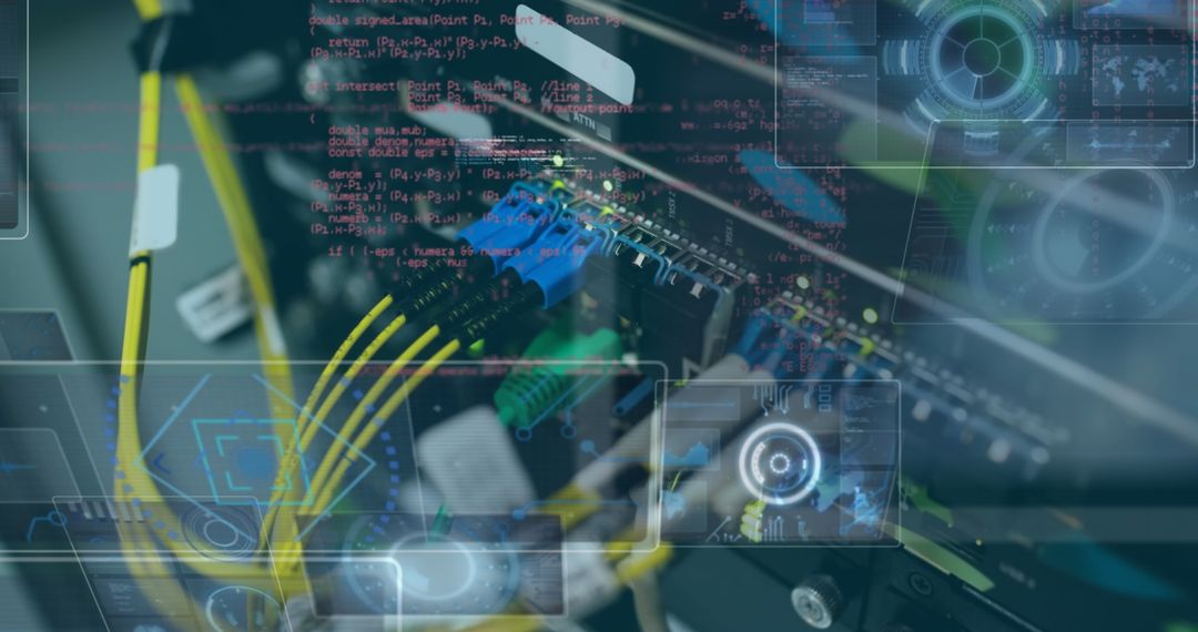 Futuristic Data Processing and Computer Server Connections - Free Images, Stock Photos and Pictures on Pikwizard.com