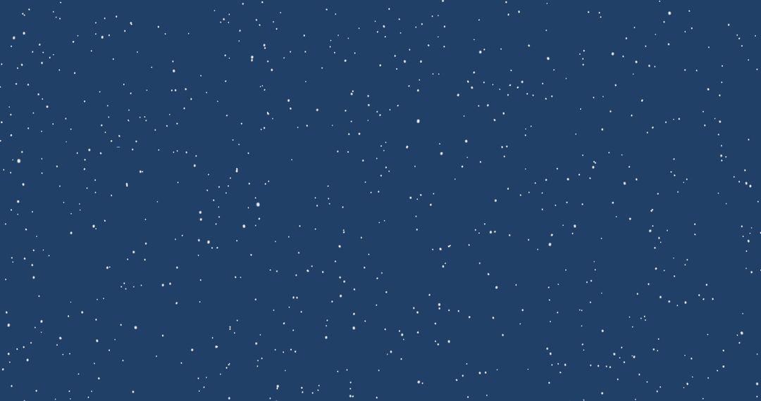 Snow Falling Against Deep Blue Background Design
