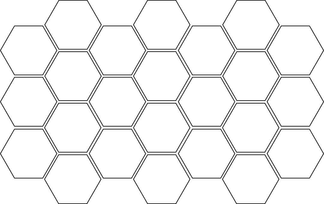 Digital Black Shapes on Transparent Vector Illustration