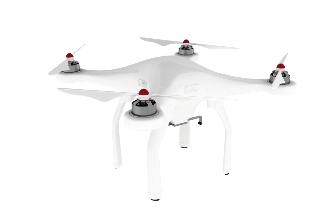 Digital Illustration of Flying White Drone on Transparent Background - Download Free Stock Images Pikwizard.com