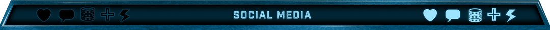Futuristic Transparent Social Media Taskbar Design