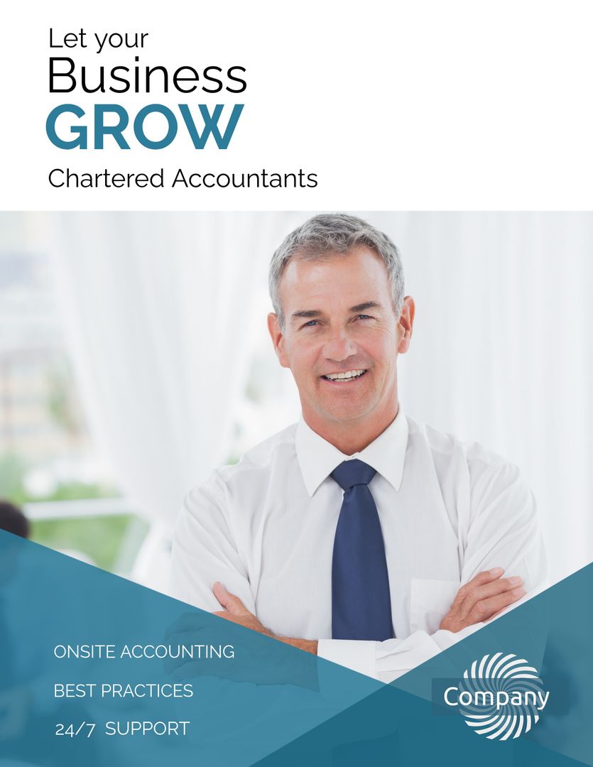 Confident Accountant Boosting Trust in Financial Services - Download Free Stock Templates Pikwizard.com