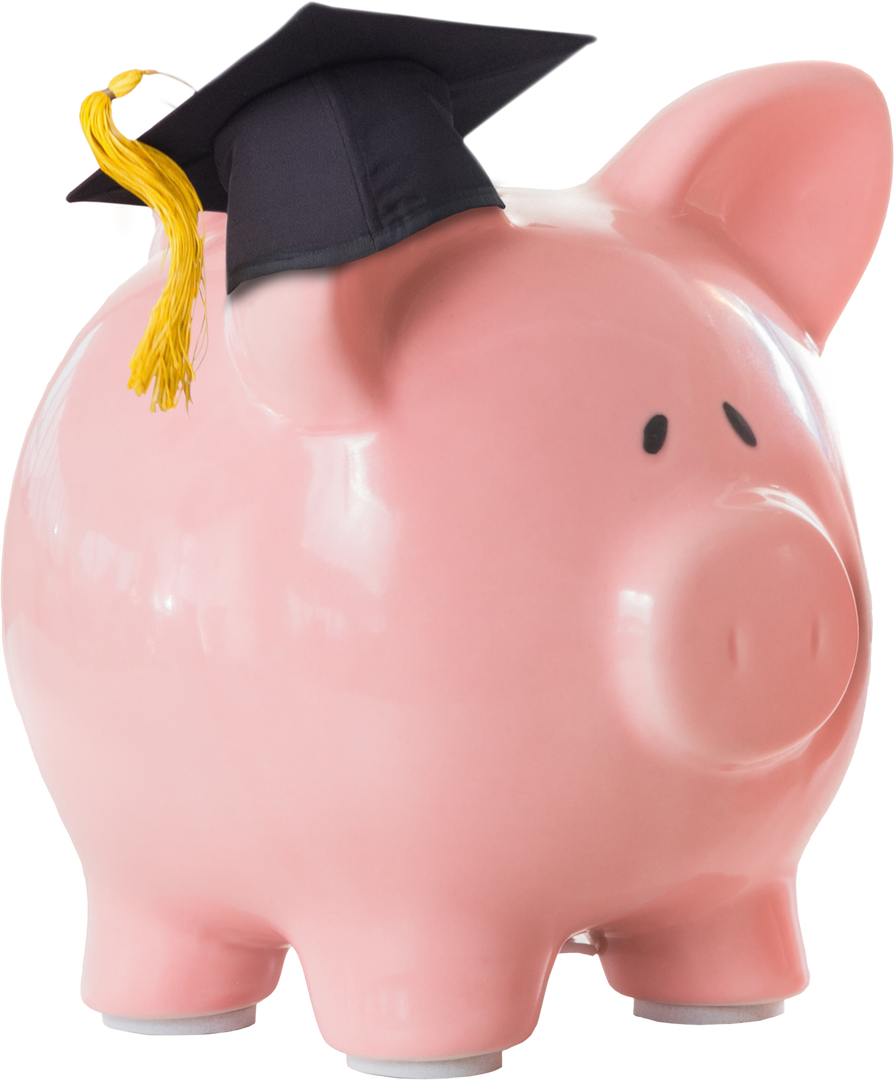 Transparent Piggy Bank Wearing Graduation Cap for Education Savings Concept - Download Free Stock Images Pikwizard.com